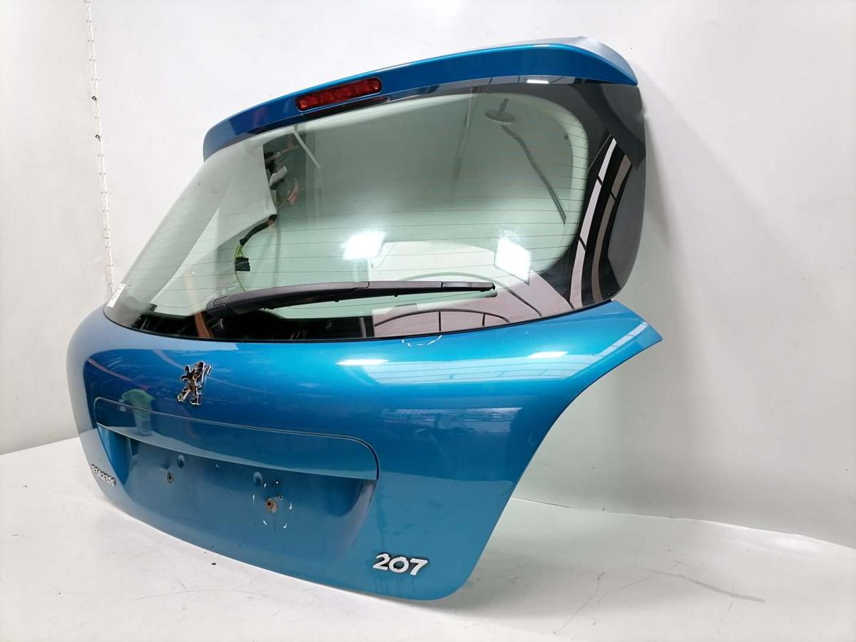 Peugeot 207 original Heckklappe mit Heckscheibe KMU Blaumetallic Flie&szlig;heck Bj.2008